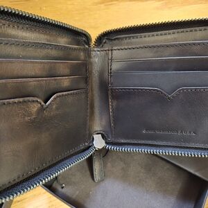 John Varvatos Dark Brown Leather Wallet